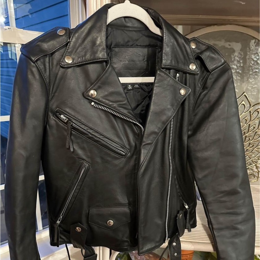 Harley-Davidson Women's Leather Jacket Size XS Black